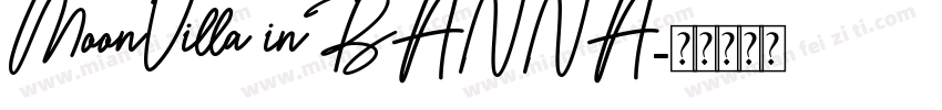 MoonVilla in BANNA字体转换